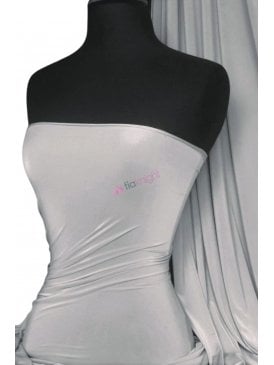 Silk Touch 4 Way Stretch Fabric- Silver Grey Q53 SLV