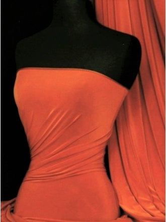 Silk Touch 4 Way Stretch Fabric- Sunset Orange Q53 SNOR