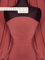 Silk Touch 4 Way Stretch Fabric- Terracotta Q53 TERRA