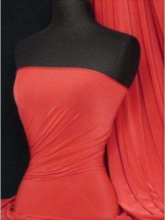 Silk Touch 4 Way Stretch Fabric- Tomato Red Q53 TMRD