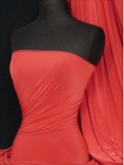 Silk Touch 4 Way Stretch Fabric- Tomato Red Q53 TMRD