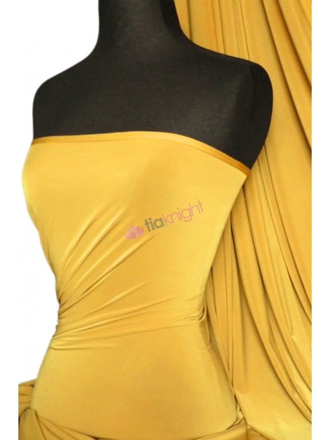 Silk Touch 4 Way Stretch Fabric- Turmeric Yellow Q53 TMYL