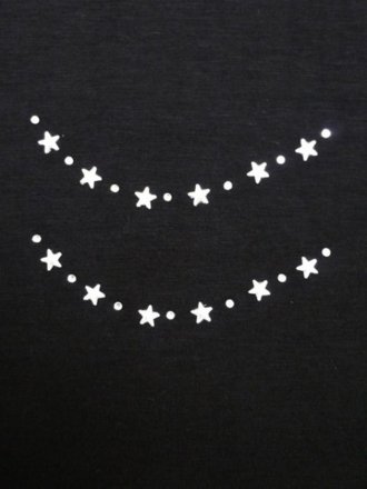 Silver Stars Iron-On Rhinestud