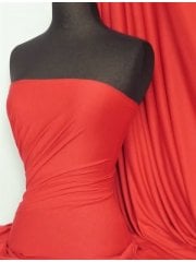Single Jersey Knit 100% Light Cotton T-Shirt Fabric- Bright Red Q1249 BTRD