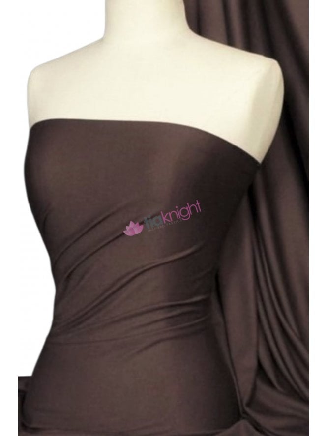 Single Jersey Knit 100% Light Cotton T-Shirt Fabric- Brown Q1249 BR