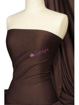Single Jersey Knit 100% Light Cotton T-Shirt Fabric- Chocolate Brown Q1249 CHBR