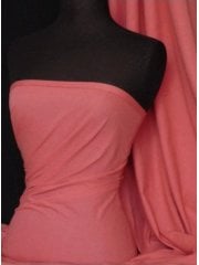 Single Jersey Knit 100% Light Cotton T-Shirt Fabric- Dark Coral Q1249 DCRL