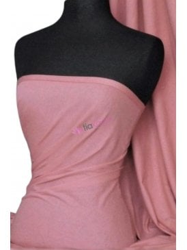 Single Jersey Knit 100% Light Cotton T-Shirt Fabric- Dusky Pink Q1249 DPN