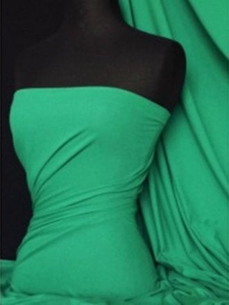 Single Jersey Knit 100% Light Cotton T-Shirt Fabric- Jade Q1249 JD