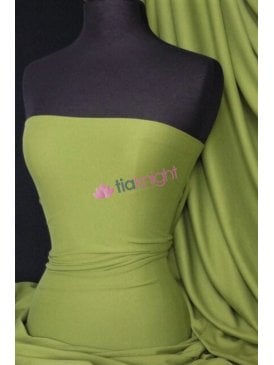Single Jersey Knit 100% Light Cotton T-Shirt Fabric- Kiwi Green Q1249 KWI