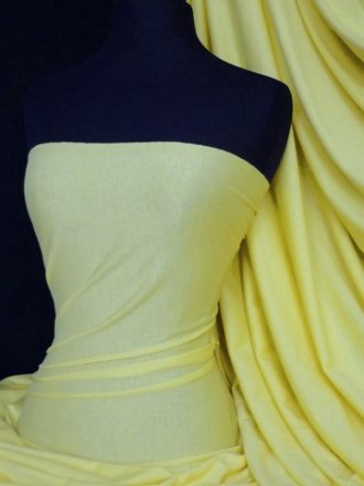 Single Jersey Knit 100% Light Cotton T-Shirt Fabric- Lemon Q1249 LMN