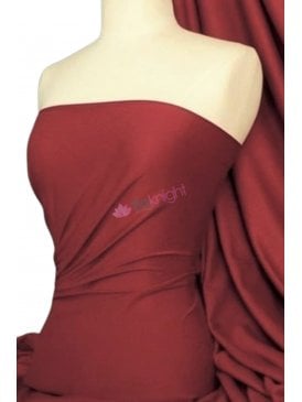 Single Jersey Knit 100% Light Cotton T-Shirt Fabric- Maroon Q1249 MRN