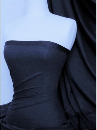 Single Jersey Knit 100% Light Cotton T-Shirt Fabric- Midnight Navy Q1249 MDNY
