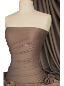 Single Jersey Knit 100% Light Cotton T-Shirt Fabric- Mocha Q1249 MCH