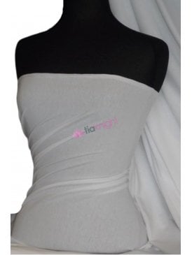 Single Jersey Knit 100% Light Cotton T-Shirt Fabric- Off White Q1249 OFFWHT