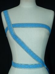Sky Blue Paisley Trimming