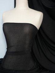 Slinky 4 Way Stretch Jersey Mid Weight Fabric- Jet Black Q1360 JBK
