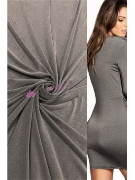 Slinky Melange 4 Way Stretch Lycra Fabric- Grey SQ678 GR