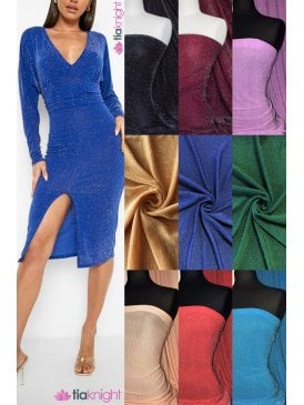 Slinky Shimmer Glitter 4 Way Stretch Fabric- Q1183