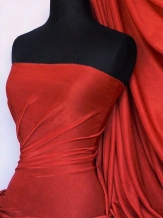 Slinky Stretch Jersey Fabric- Red Q323 RD