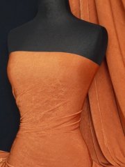 Slinky Stretch Jersey Fabric- Rust Q323 RST