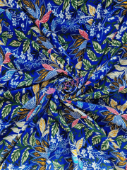 Smooth Touch Woven Blouse/Dress Fabric- Divine Royal Floral SMT39 RBLMLT
