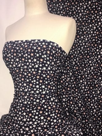 Smooth Touch Woven Blouse/Dress Fabric- Starry Night SMT30 NYMLT