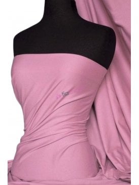 Soft Fine Rib 100% Cotton Knit Material- Baby Pink Q61 BPN