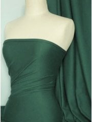 Soft Fine Rib 100% Cotton Knit Material - Bottle Green Q61 BTGR