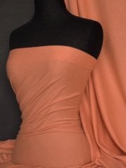 Soft Fine Rib 100% Cotton Knit Material - Burnt Orange Q61 BNOR