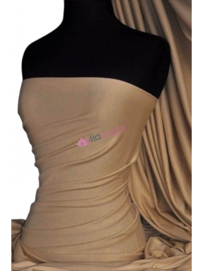 Soft Fine Rib 100% Cotton Knit Material - Dark Stone Q61 DSTN