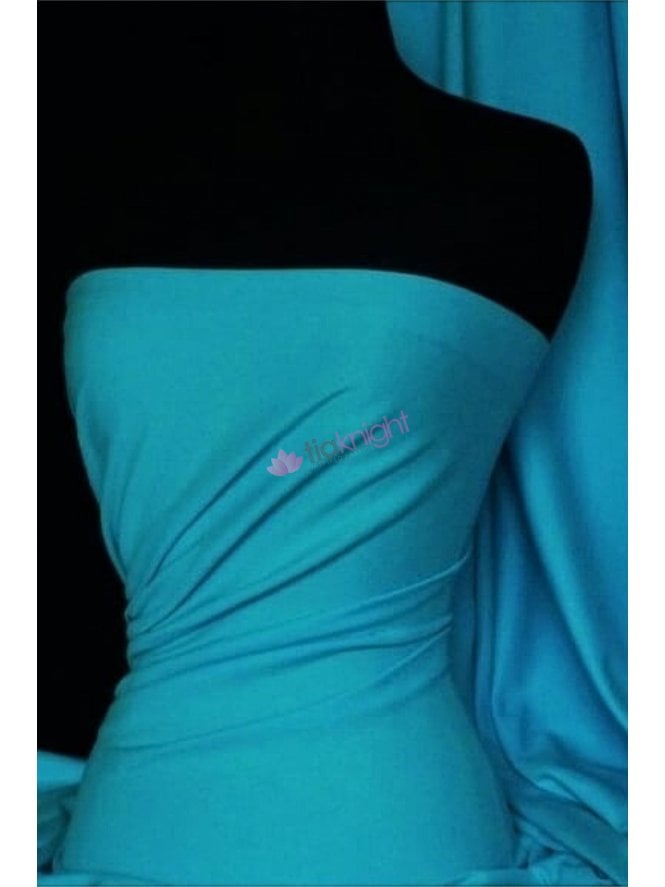 Soft Fine Rib 100% Cotton Knit Material- Dark Turquoise Q61 DTQS