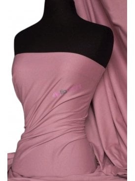 Soft Fine Rib 100% Cotton Knit Material- Dusk Rose Q61 DRS