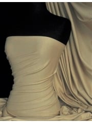Soft Fine Rib 100% Cotton Knit Material - Light Olive Q61 LTOLV