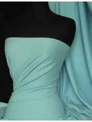 Soft Fine Rib 100% Cotton Knit Material - Mint Blue Q61 MNTBL