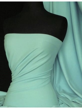 Soft Fine Rib 100% Cotton Knit Material - Peppermint Q61 PMNT