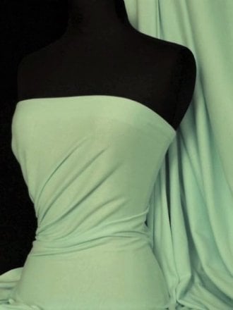 Soft Fine Rib 100% Cotton Knit Material - Soft Mint Q61 SMNT