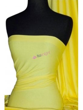 Soft Fine Rib 100% Cotton Knit Material- Yellow Q61 YL