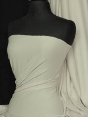 Soft Fine Rib (162 cms) Cotton Knit Material - Ivory SQ155 IV