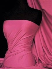 Soft Fine Rib (95cm Width) 100% Cotton Knit Material- Cerise Pink SQ535 CRS