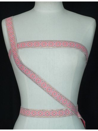 Soft Pink Paisley Trimming