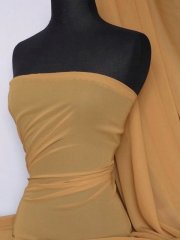 Soft Touch (112 cms) Sheer Chiffon Fabric- Butterscotch SQ30 BTSC