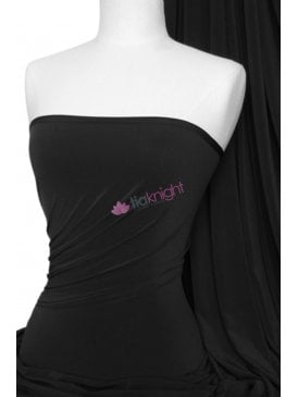 Soft Touch Stretchy Fabric- Black Q36 BK