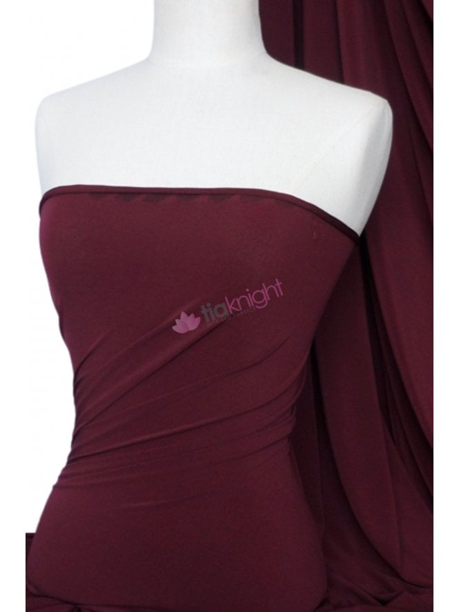 Soft Touch Stretchy Fabric- Burgundy Q36 BGD