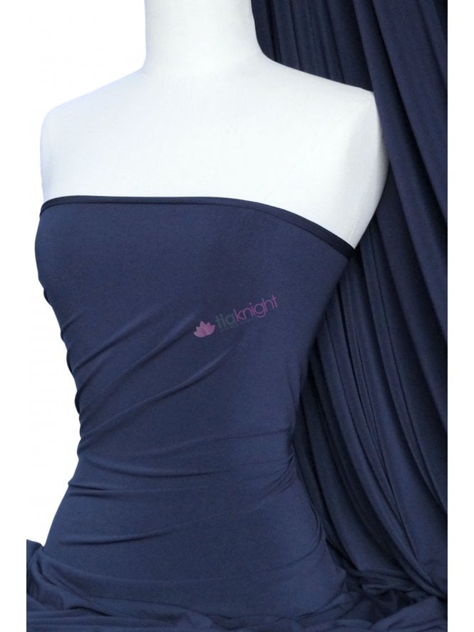 Soft Touch Stretchy Fabric- Dark Navy Q36 DKNY