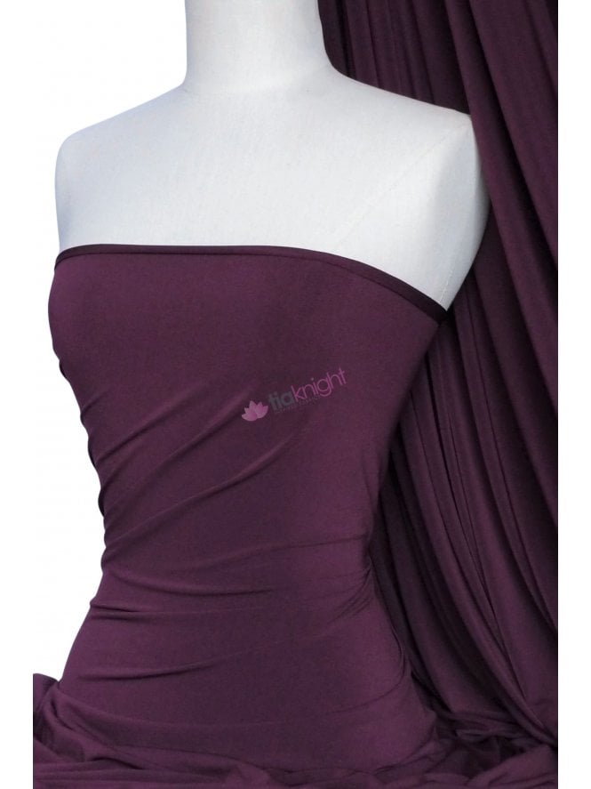 Soft Touch Stretchy Fabric- Dark Plum Q36 DPLM