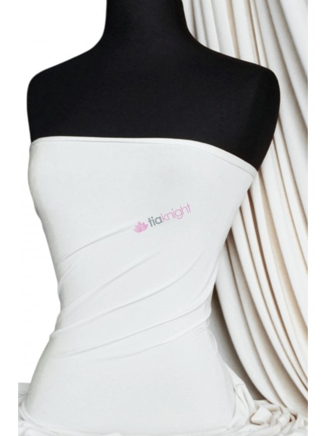 Soft Touch Stretchy Fabric- Ivory Q36 IV