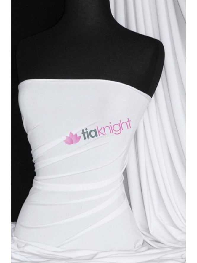 Soft Touch Stretchy Fabric- White Q36 WHT