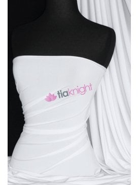 Soft Touch Stretchy Fabric- White Q36 WHT