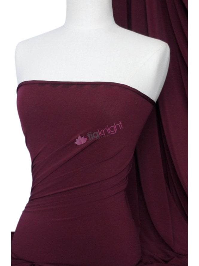 Soft Touch Stretchy Fabric- Wine Q36 WN